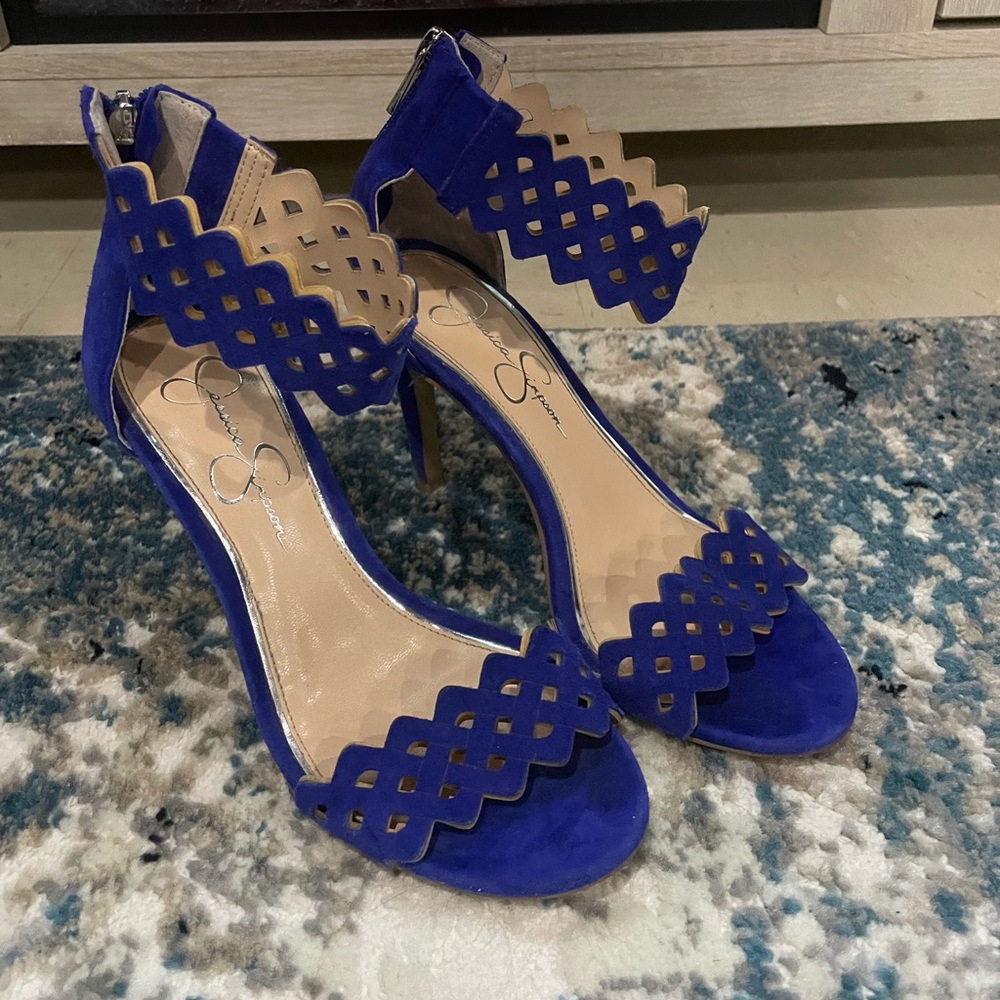 Jessica Simpson Royal Blue Heels Size 7